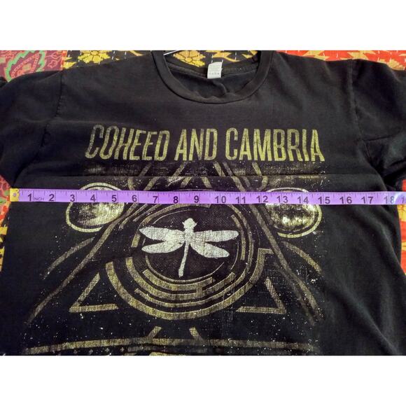 VTG Y2K Coheed and Cambria Year of the Black Rainbow Tour Tee Prog Rock SZ M - Picture 6 of 7
